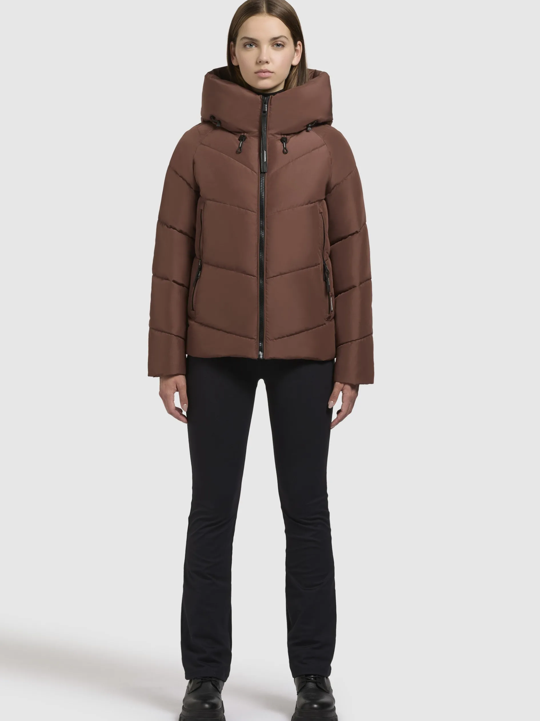 Jacke ALESS Rotbraun
