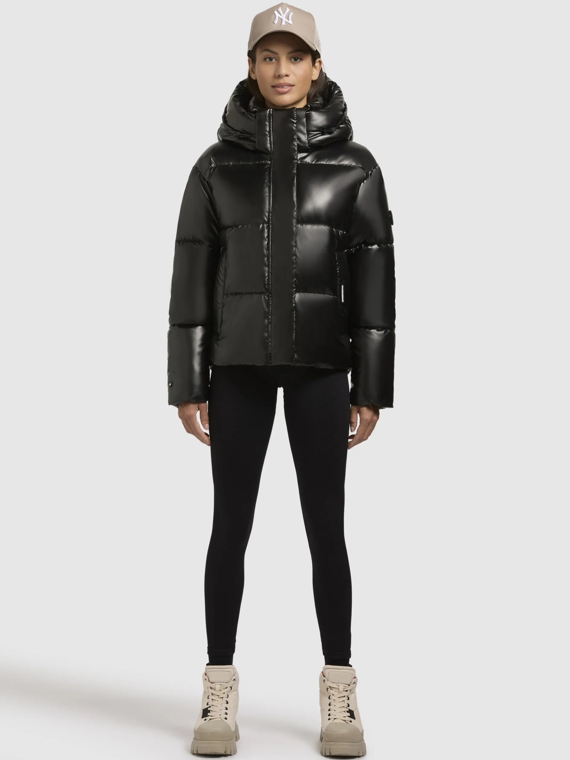 Jacke DEVINA SHINY Dunkelgrau
