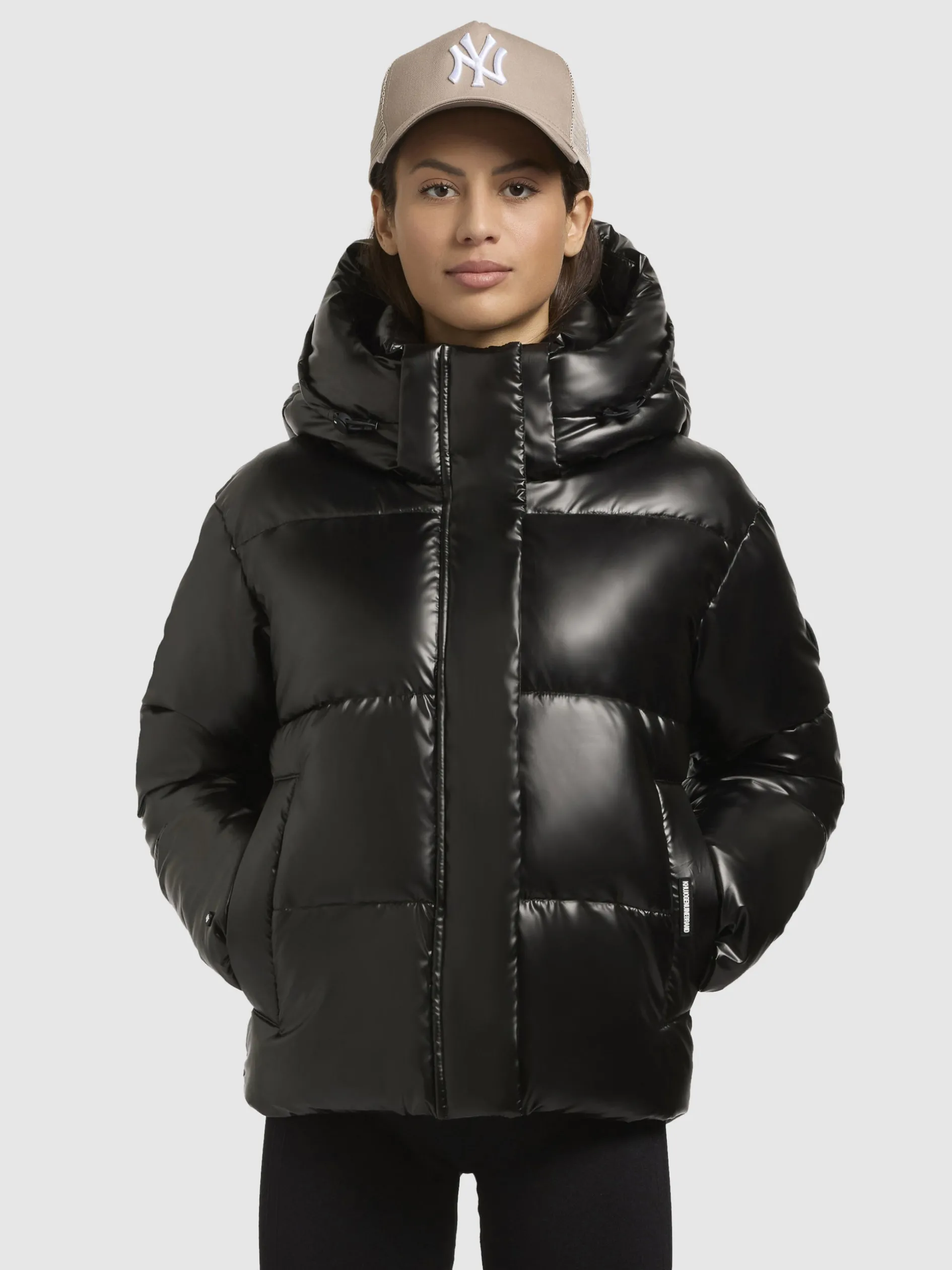 Jacke DEVINA SHINY Dunkelgrau