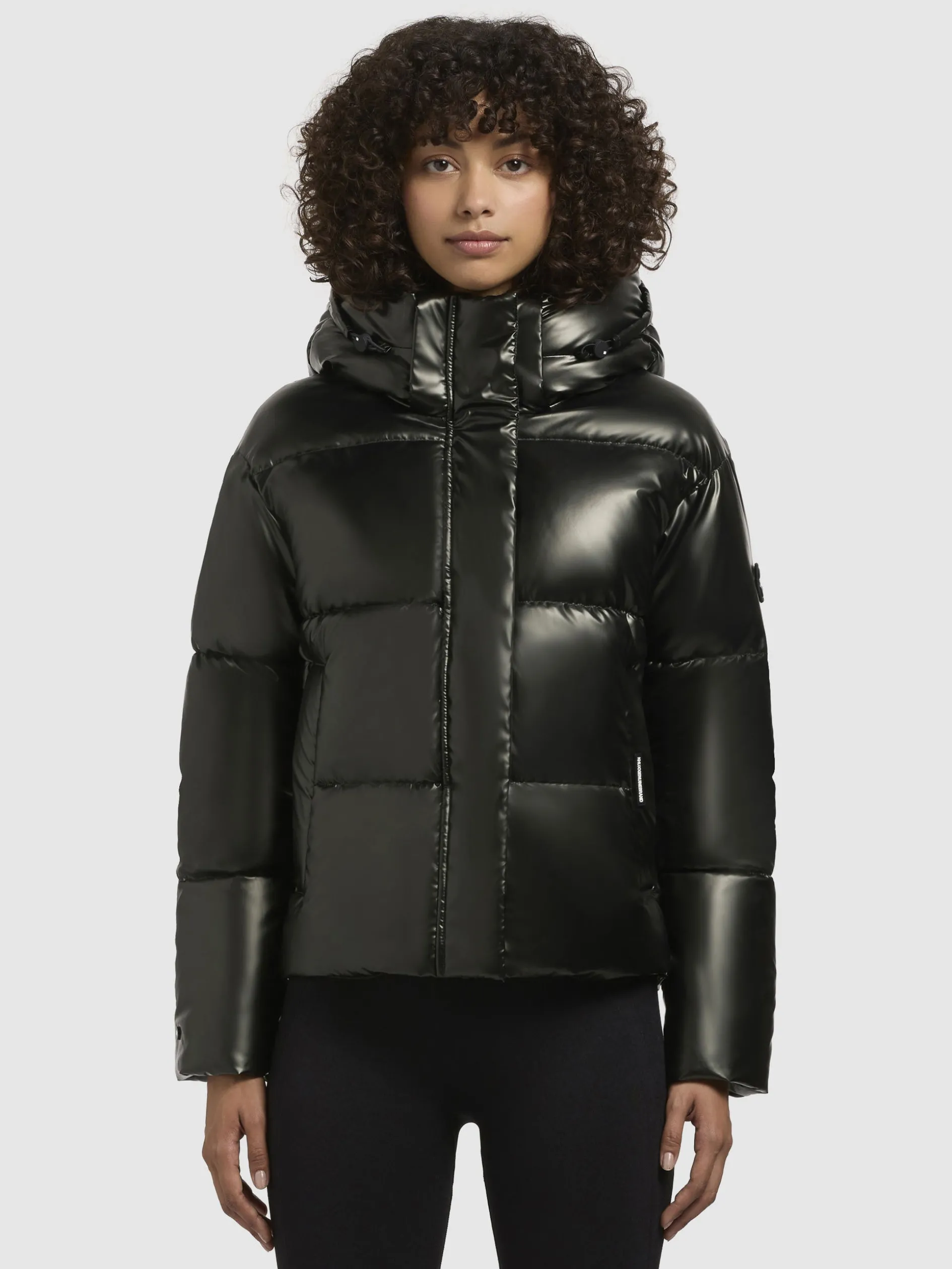 Jacke DEVINA SHINY Dunkelgrün