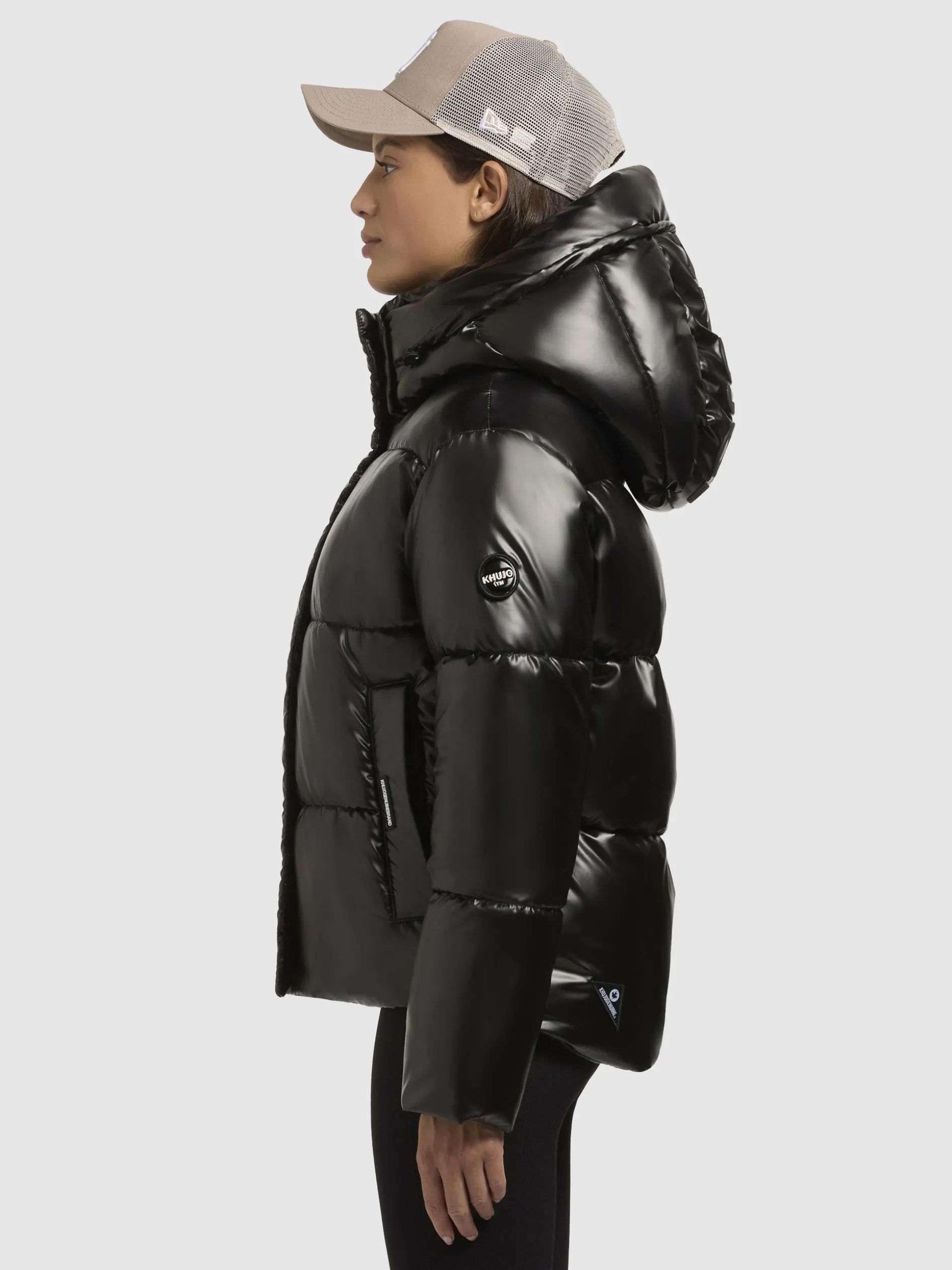 Jacke DEVINA SHINY Dunkelgrau