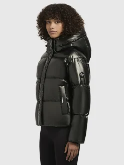 Jacke DEVINA SHINY Dunkelgrün