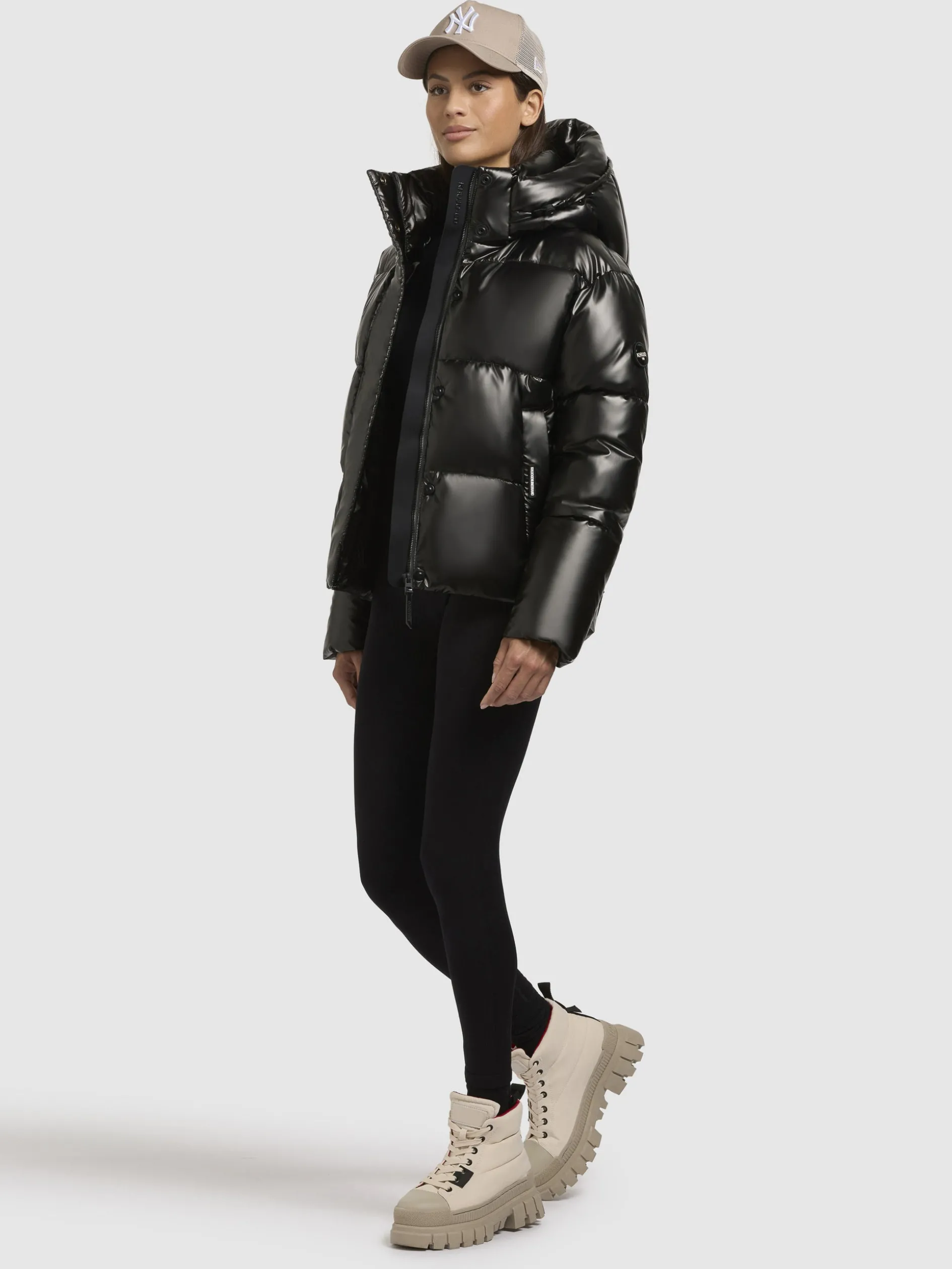 Jacke DEVINA SHINY Dunkelgrau