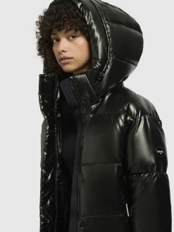 Jacke DEVINA SHINY Dunkelgrün