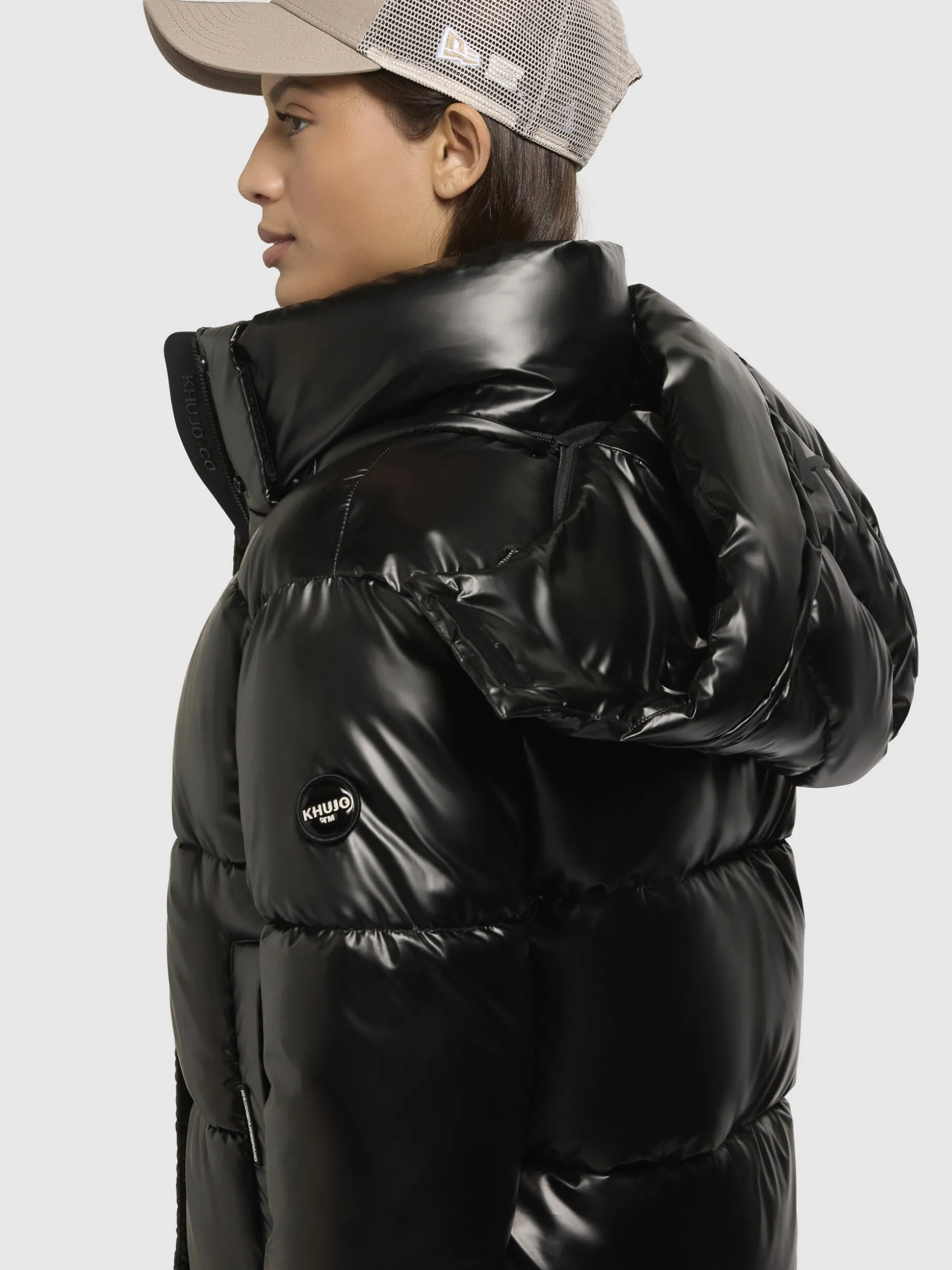 Jacke DEVINA SHINY Dunkelgrau