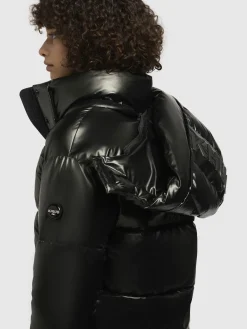 Jacke DEVINA SHINY Dunkelgrün