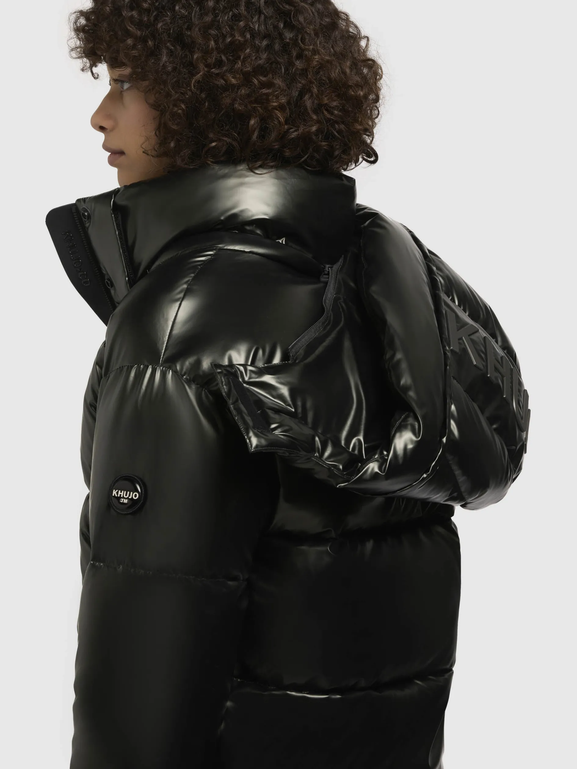 Jacke DEVINA SHINY Dunkelgrün