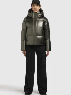 Jacke DEVINA SHINY Khaki