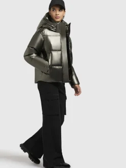 Jacke DEVINA SHINY Khaki