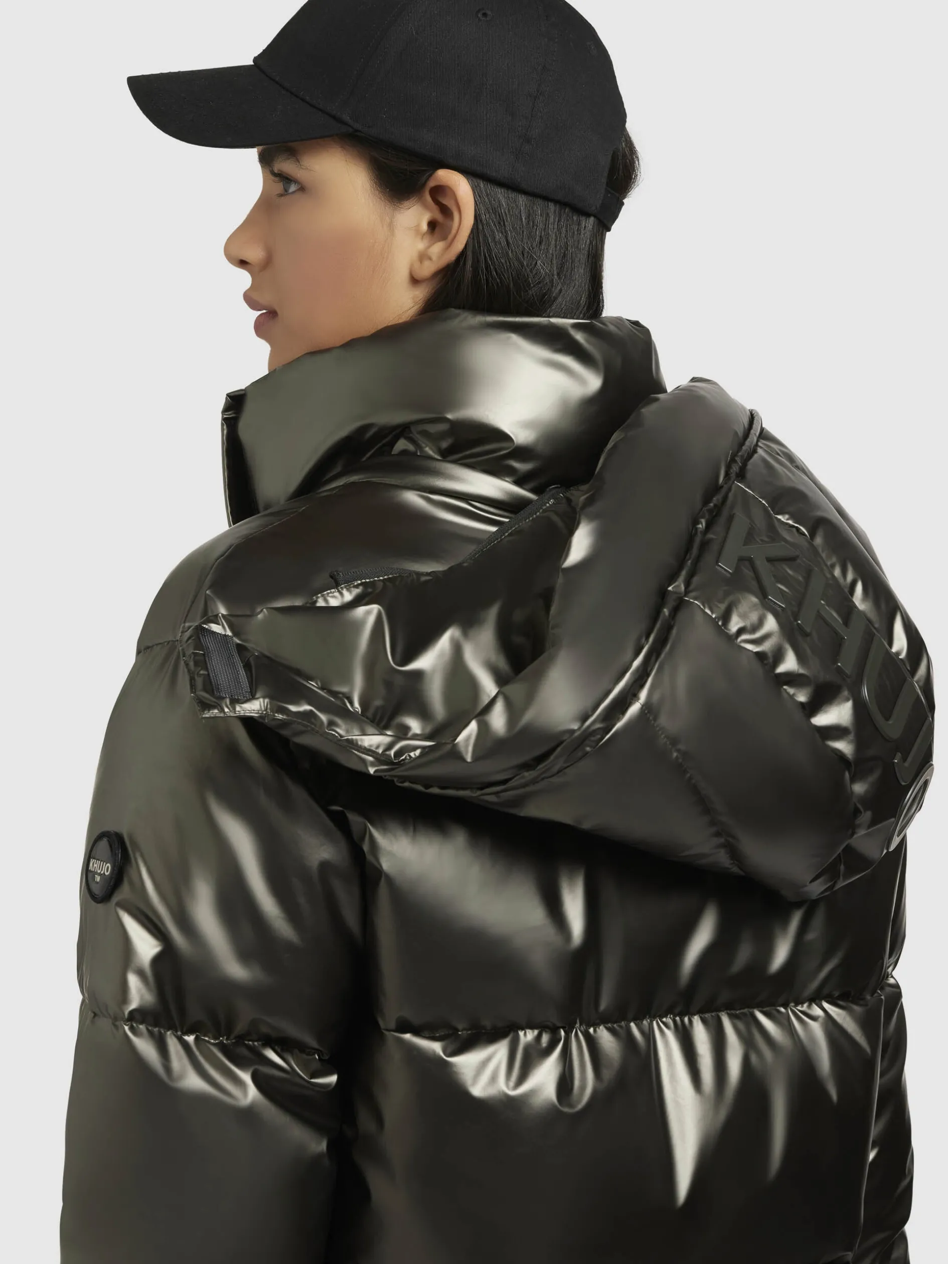 Jacke DEVINA SHINY Khaki