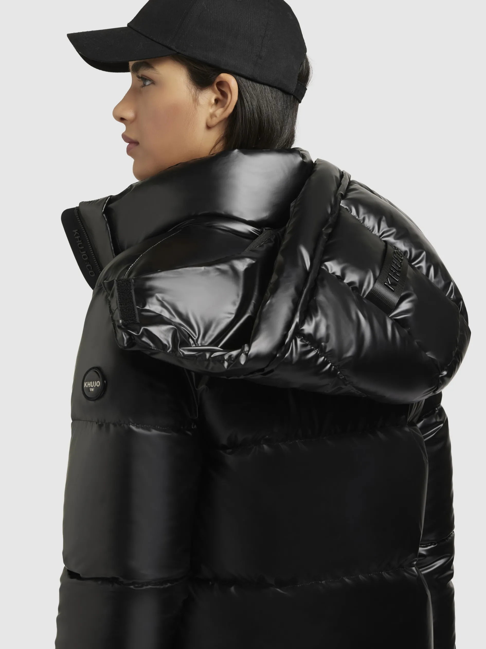 Jacke HAYA SHINY Schwarz