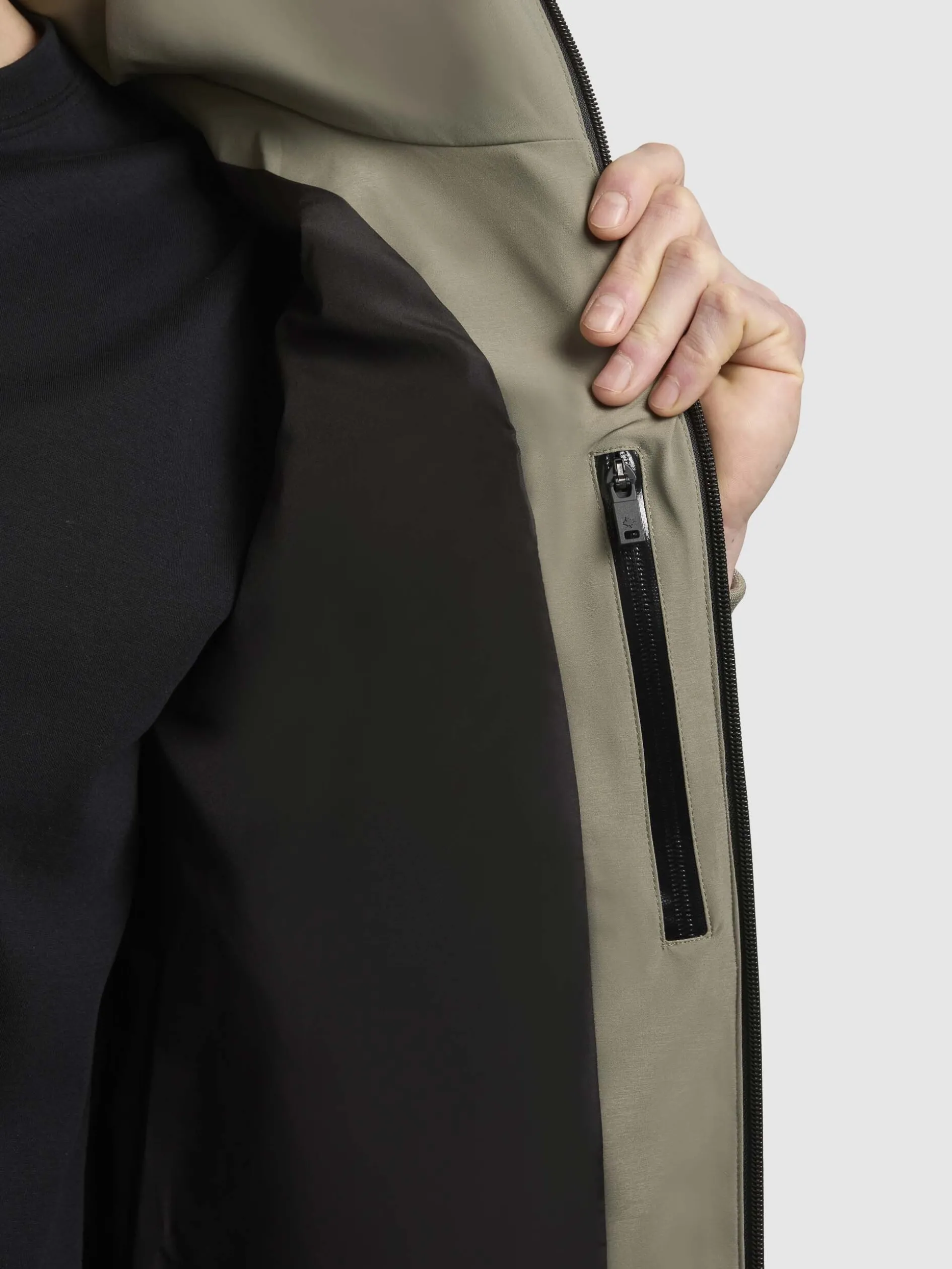 Jacke LARM Graugrün