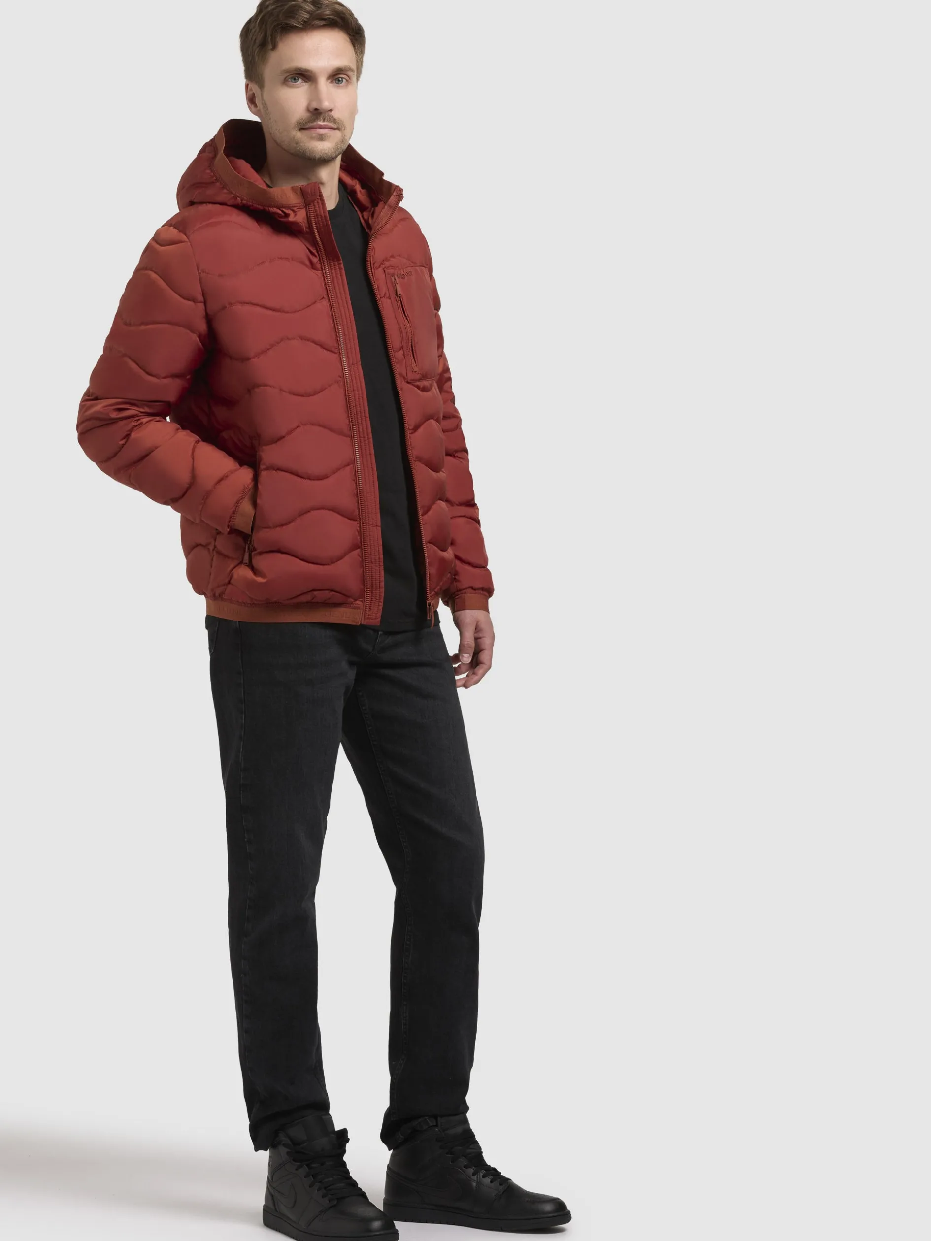 Jacke OMER Rotbraun