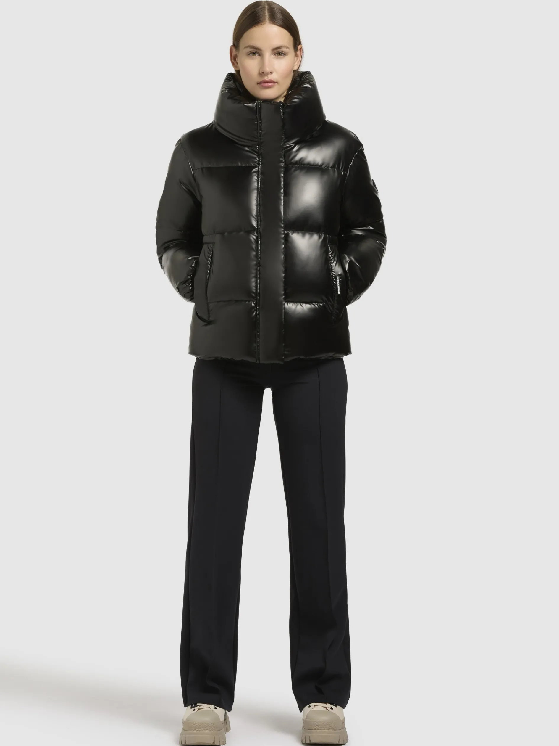 Jacke RINJA SHINY Dunkelgrau