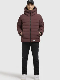 Jacke THENO Weinrot
