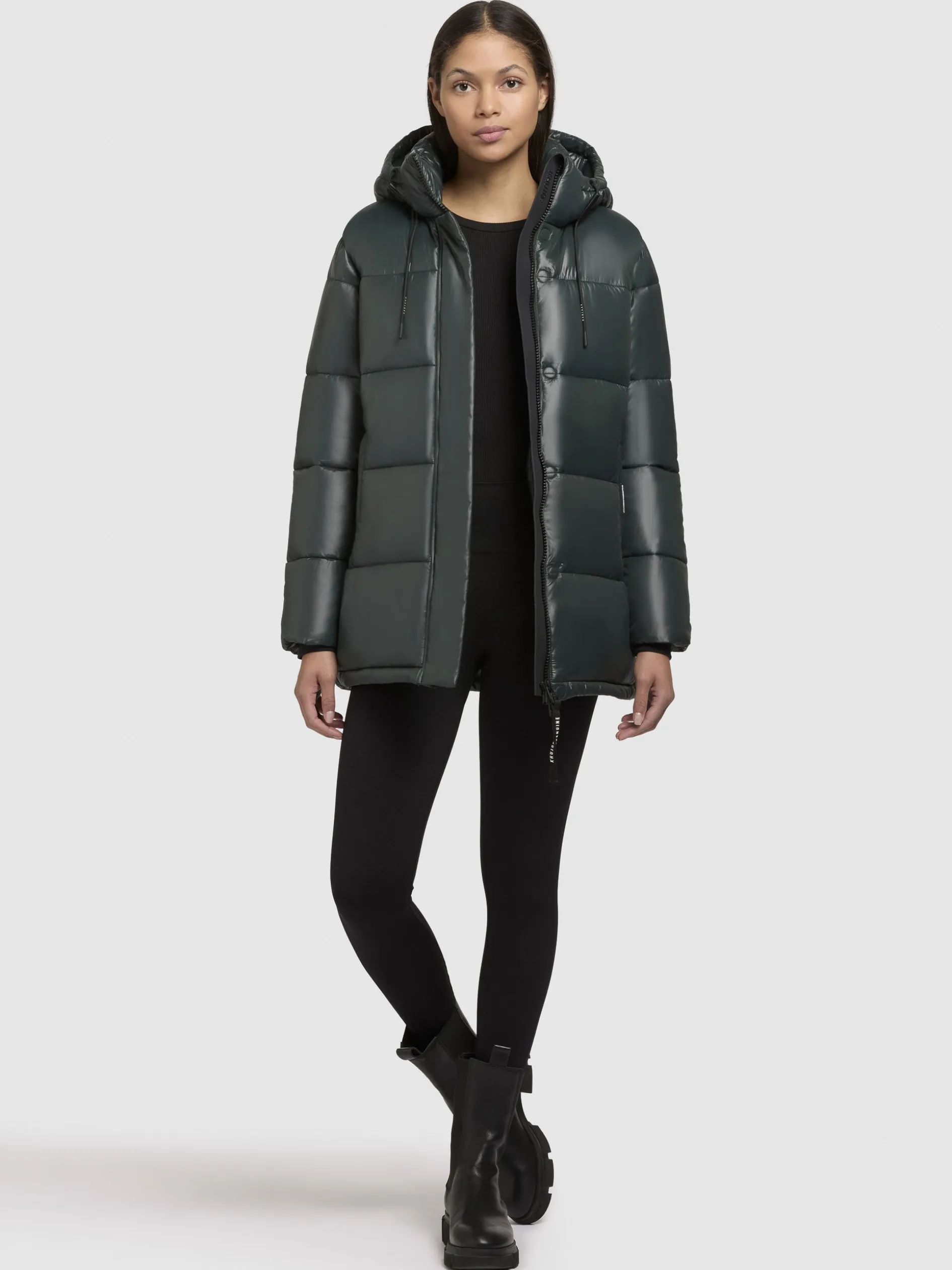Jacke WORD3 SATIN Dunkelgrün