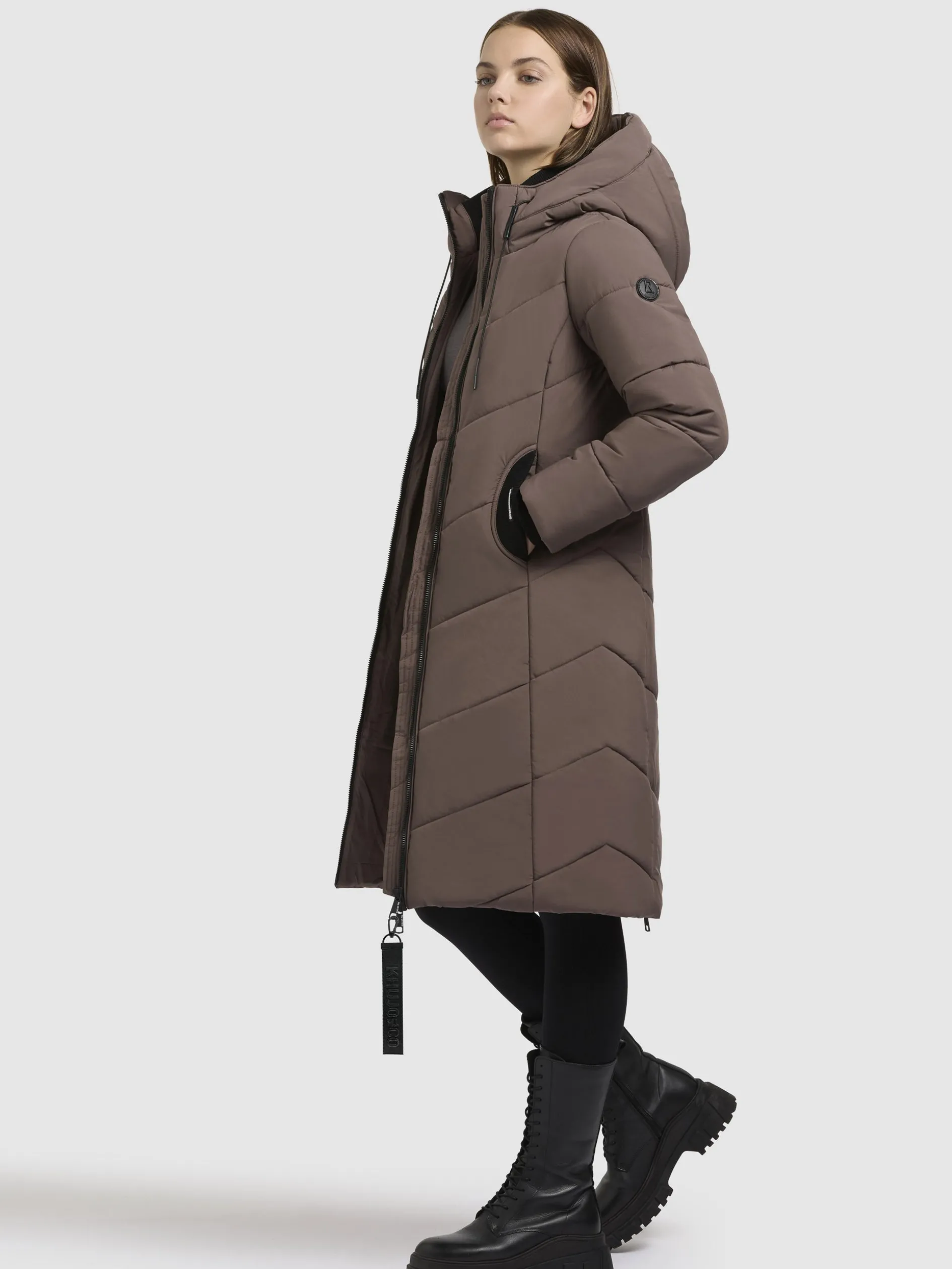 Mantel ARIBAY5 Taupe dunkel