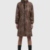 Mantel ERTHE LEO PRINT Braun LEO