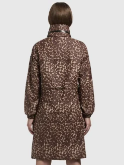Mantel ERTHE LEO PRINT Braun LEO