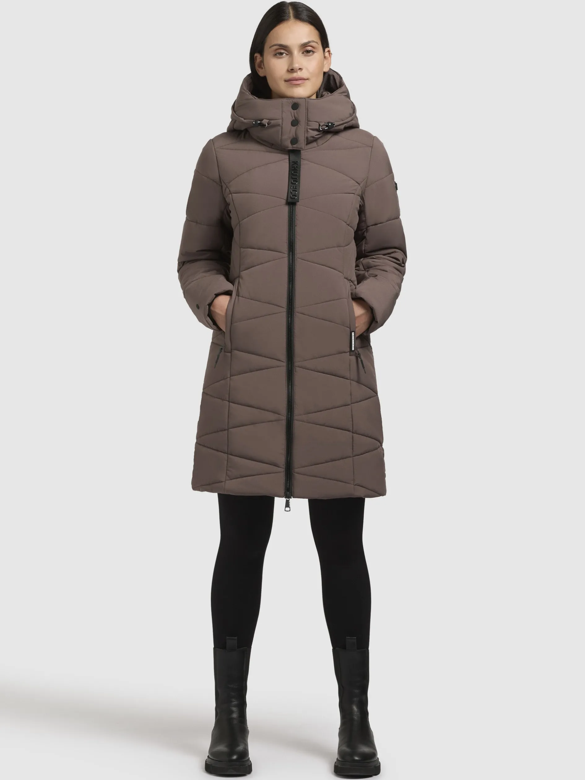Mantel FITT3 Taupe dunkel