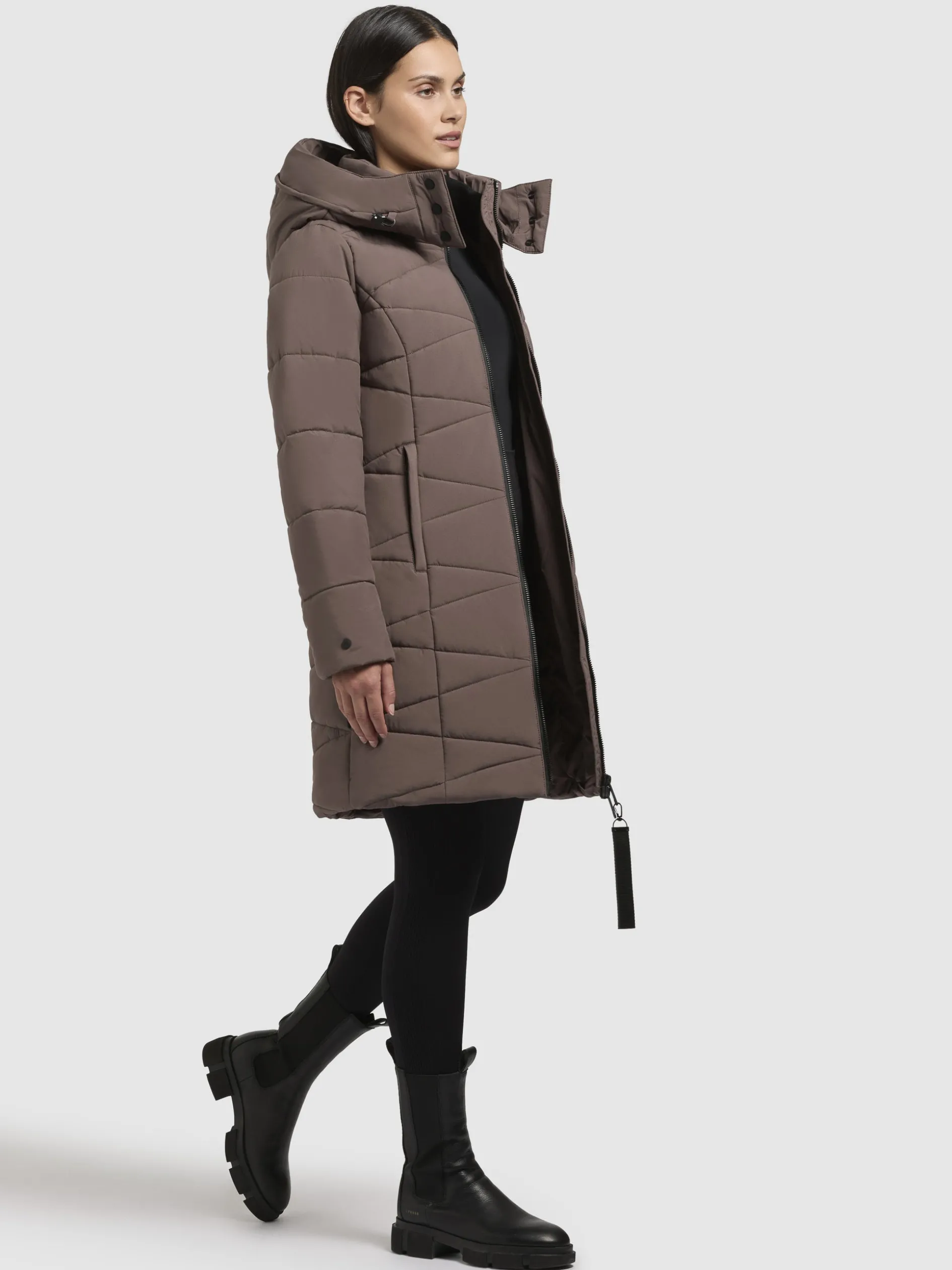 Mantel FITT3 Taupe dunkel