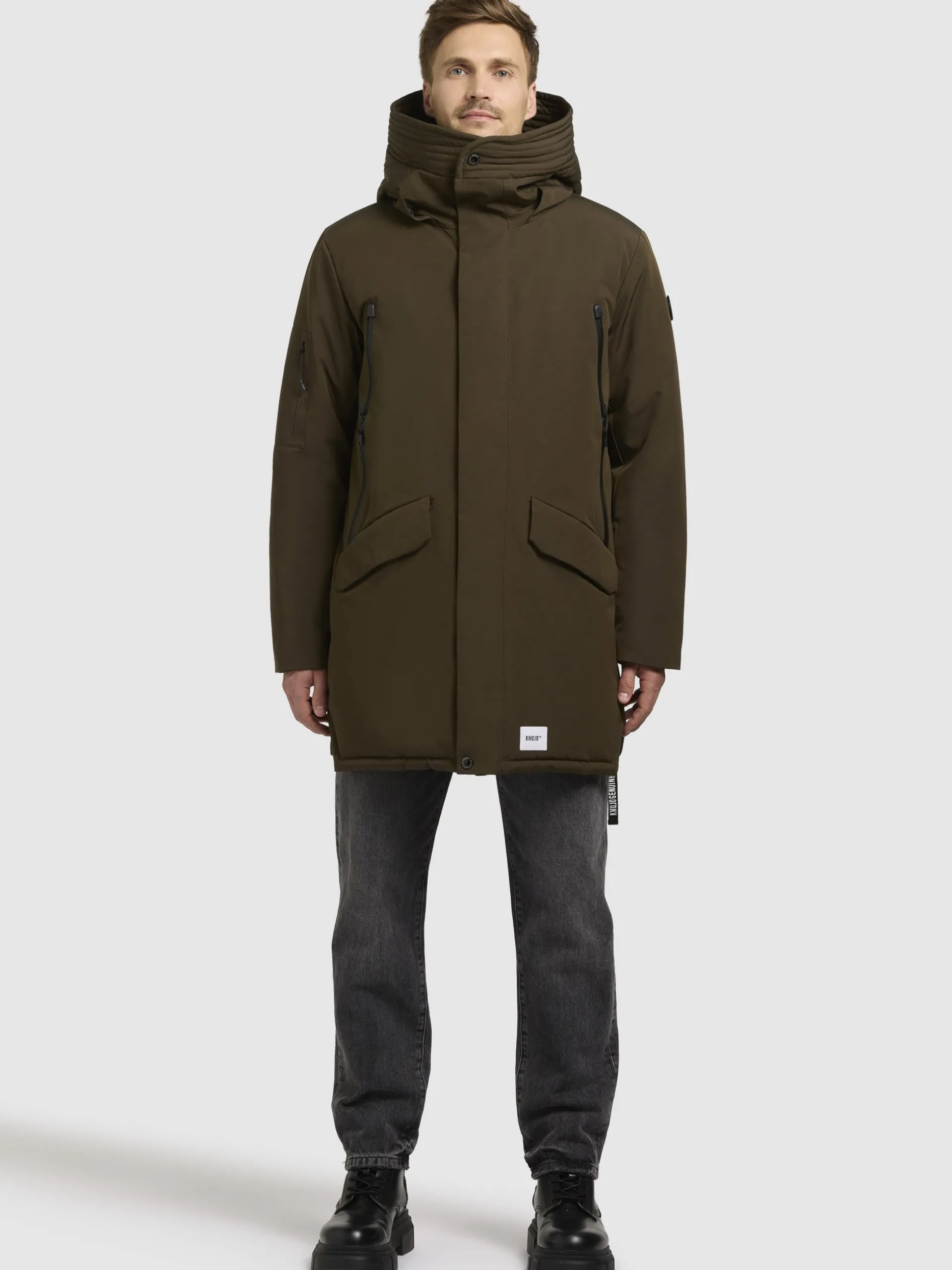 Mantel LARC Dunkeloliv