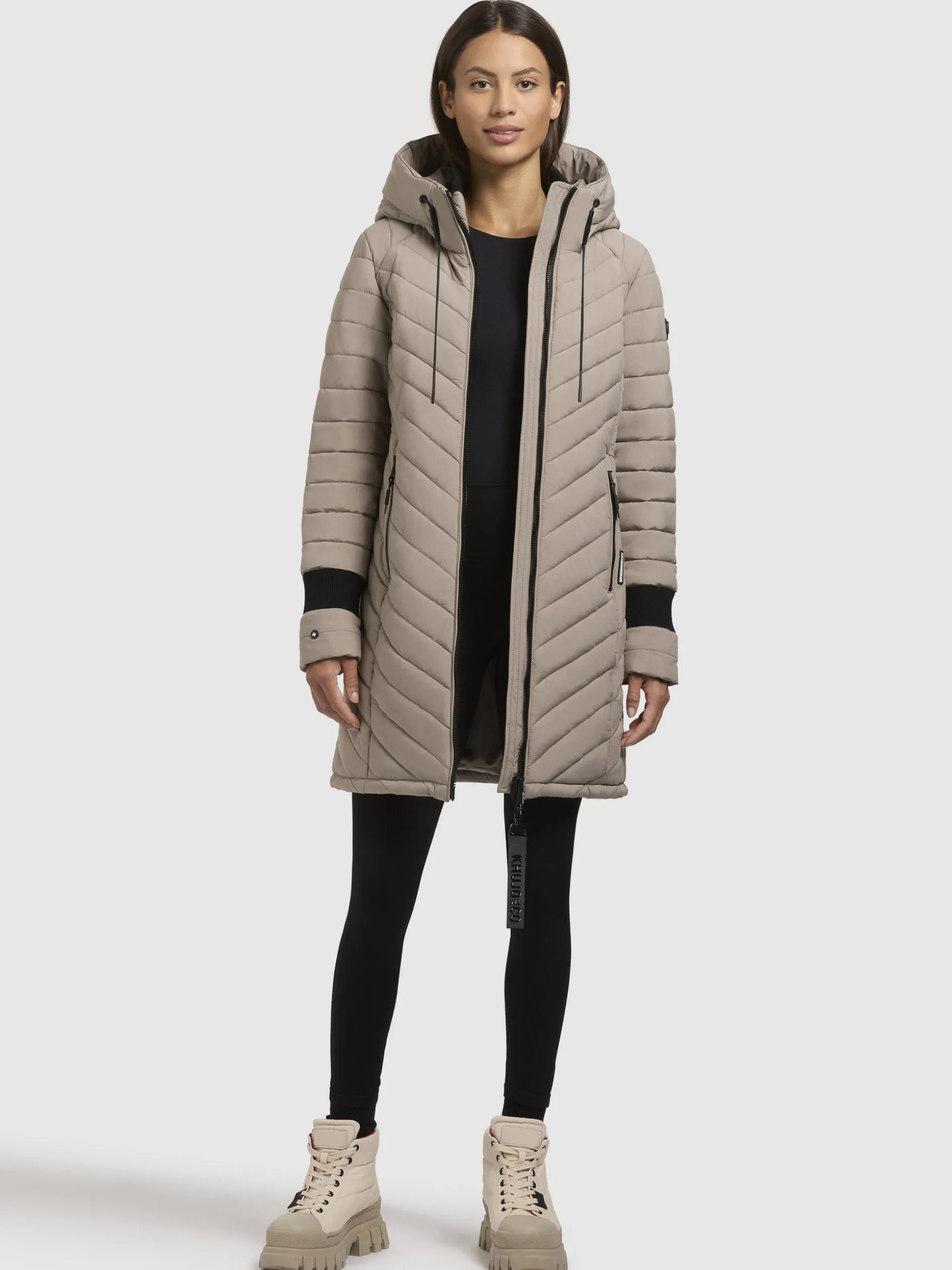Mantel NITA3 Graubeige