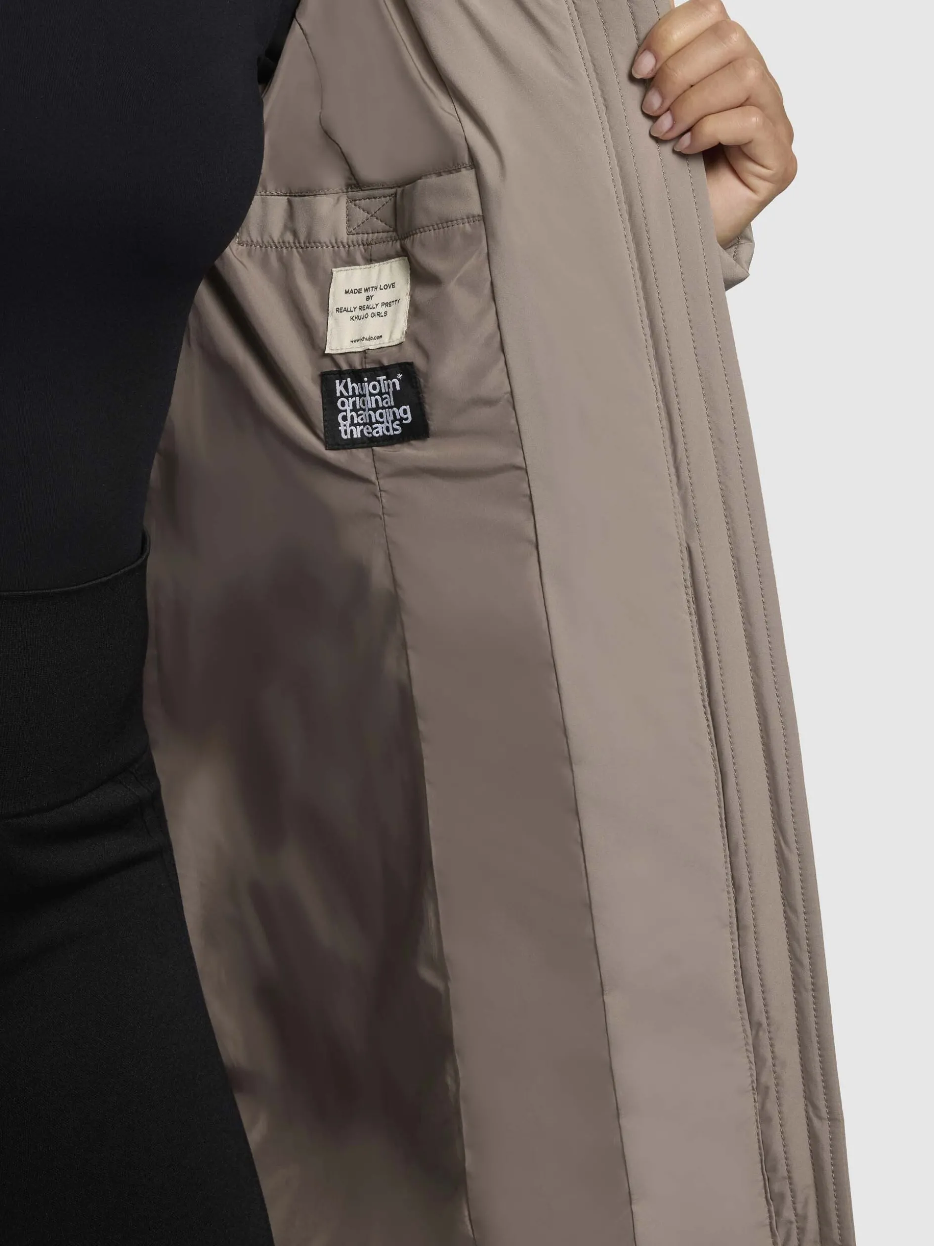 Mantel NITA3 Graubeige