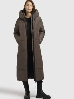 Mantel PRAYCE Taupe dunkel