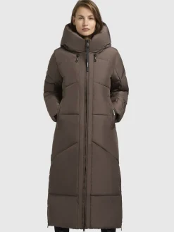 Mantel PRAYCE Taupe dunkel