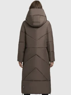 Mantel PRAYCE Taupe dunkel