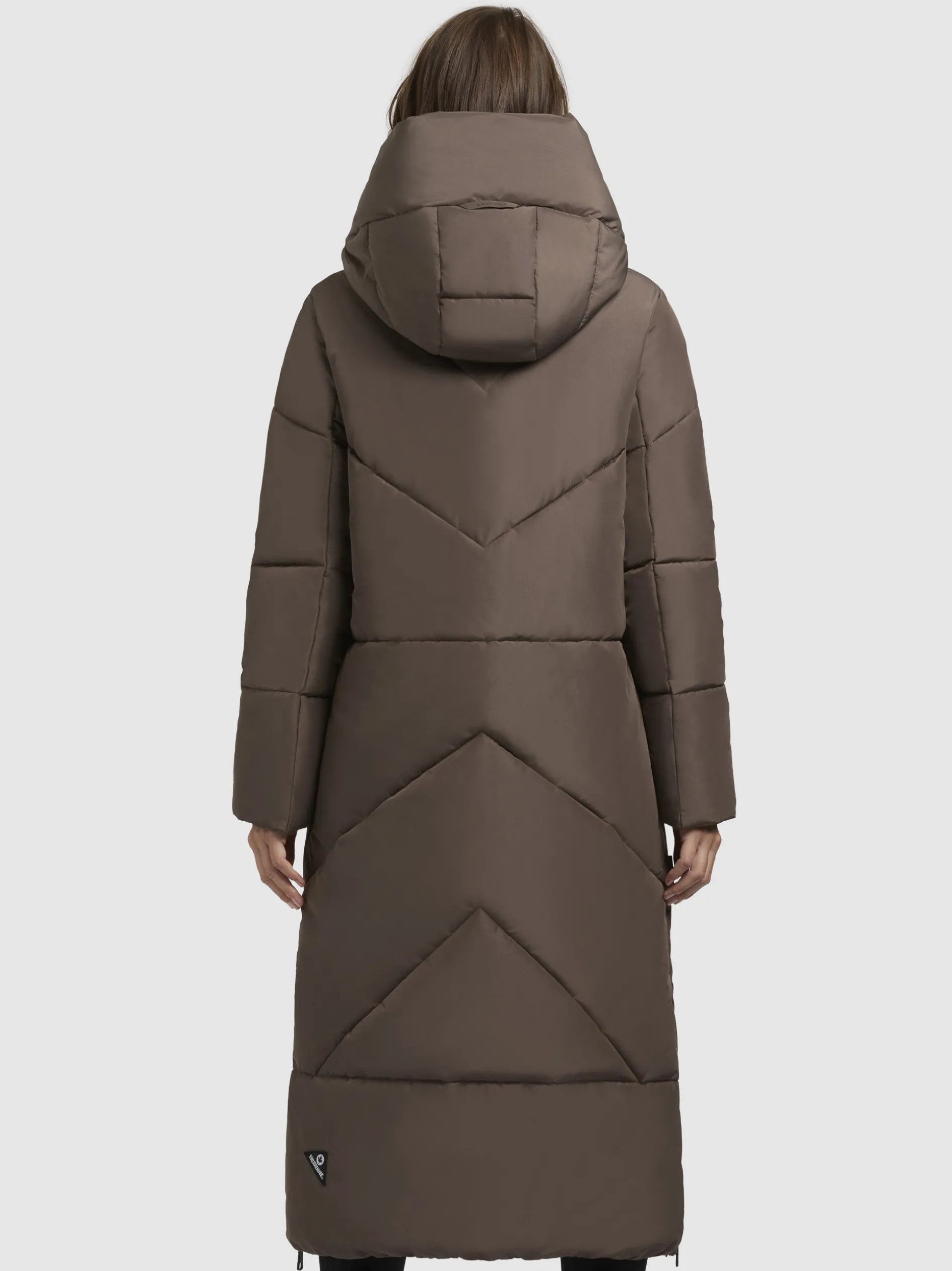 Mantel PRAYCE Taupe dunkel