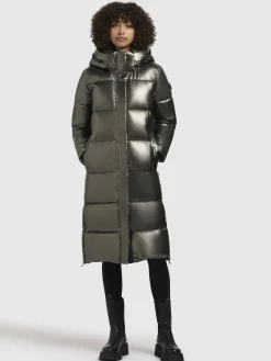 Mantel RACHEL SHINY Khaki