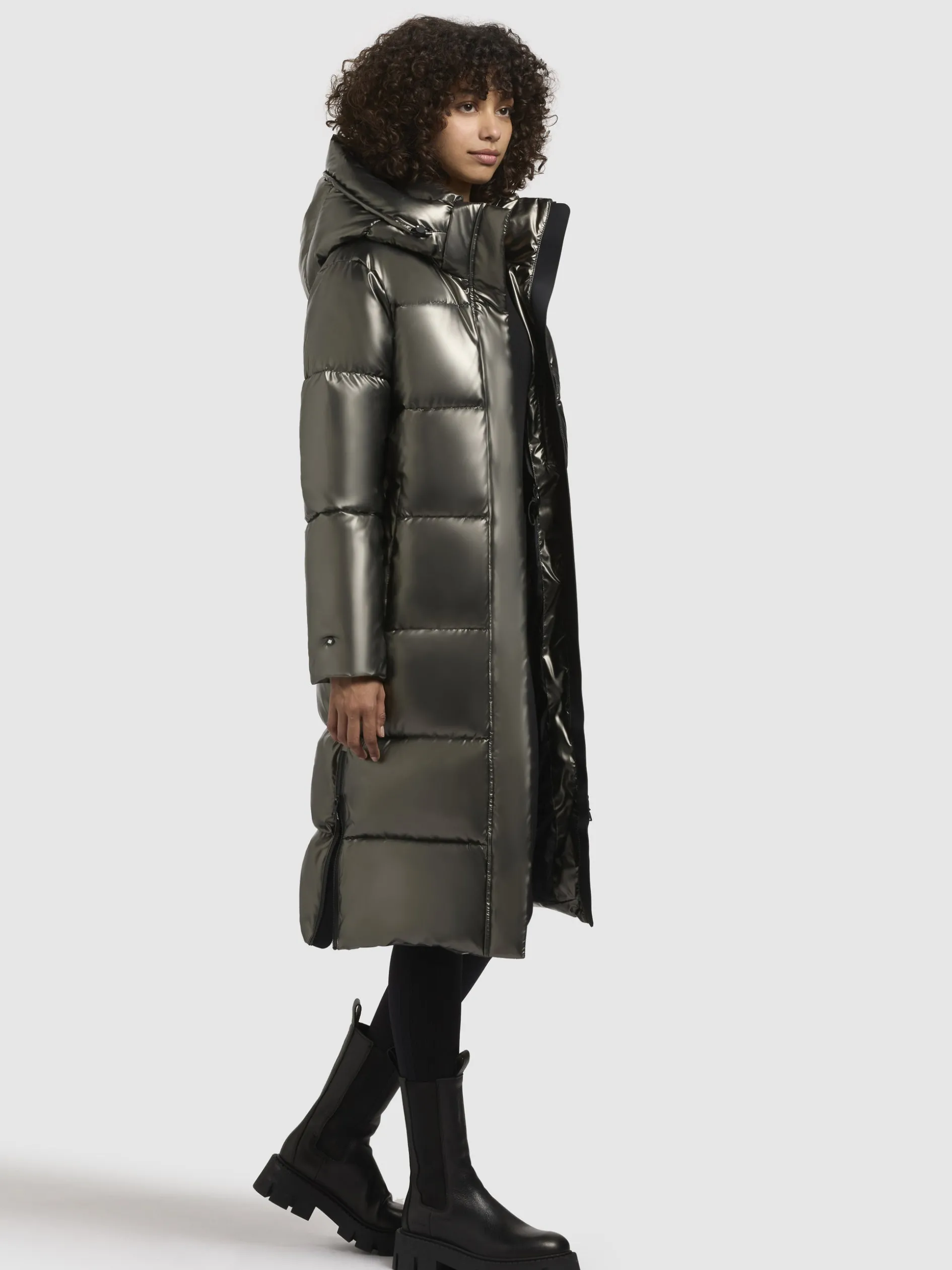 Mantel RACHEL SHINY Khaki
