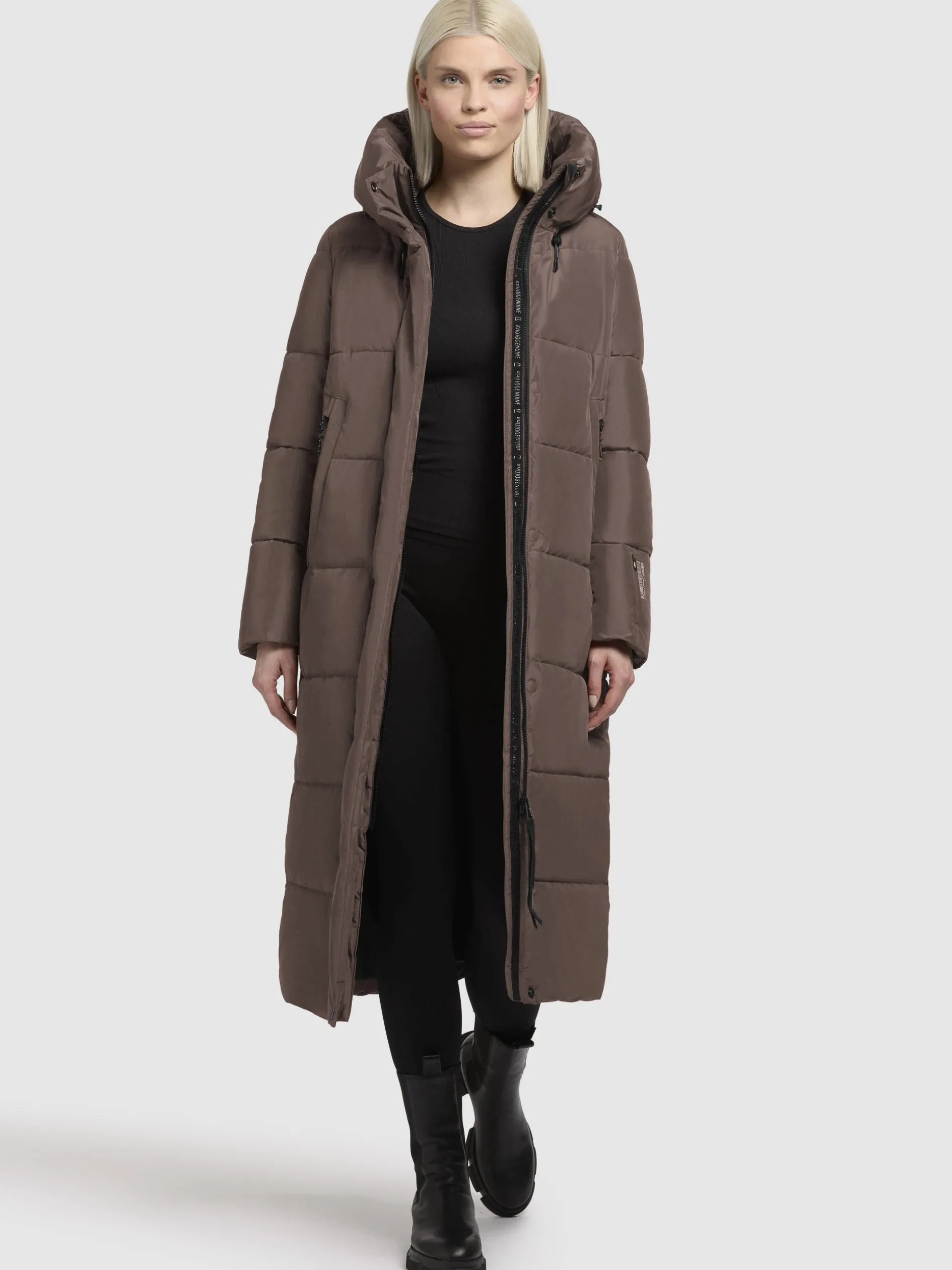 Mantel SOULANI4 Taupe dunkel