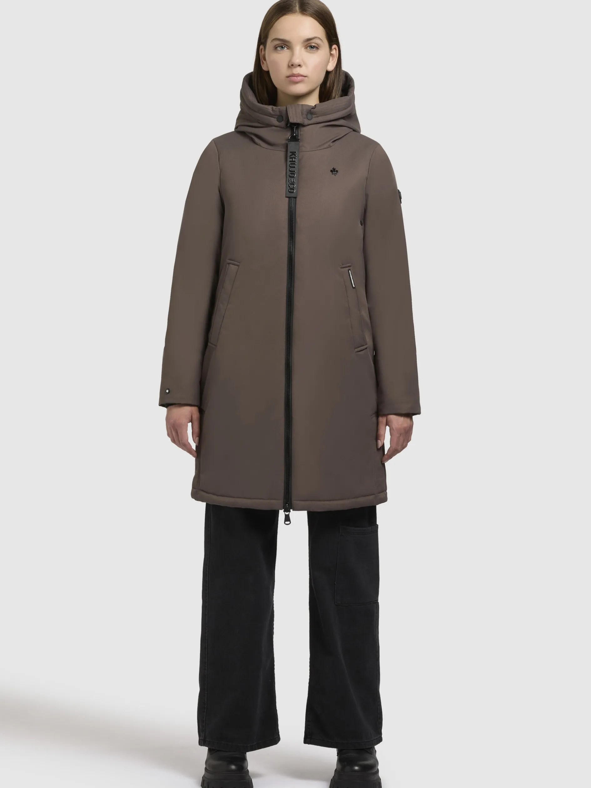 Mantel YAAK3 Taupe dunkel