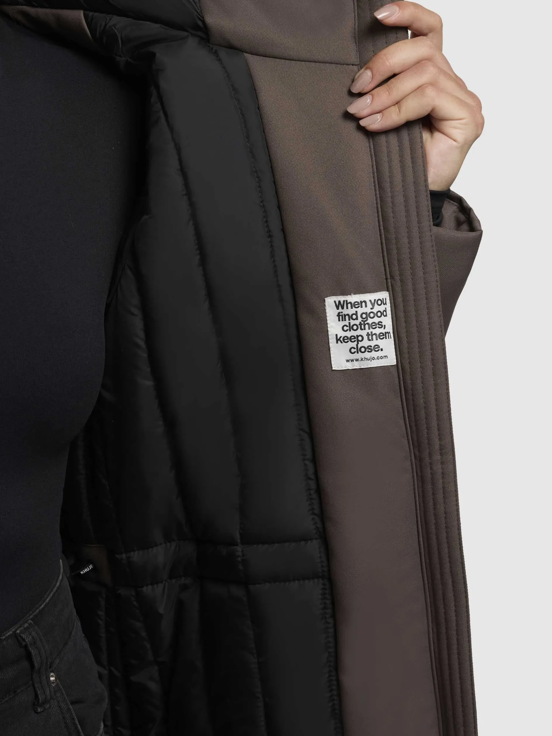 Mantel YAAK3 Taupe dunkel