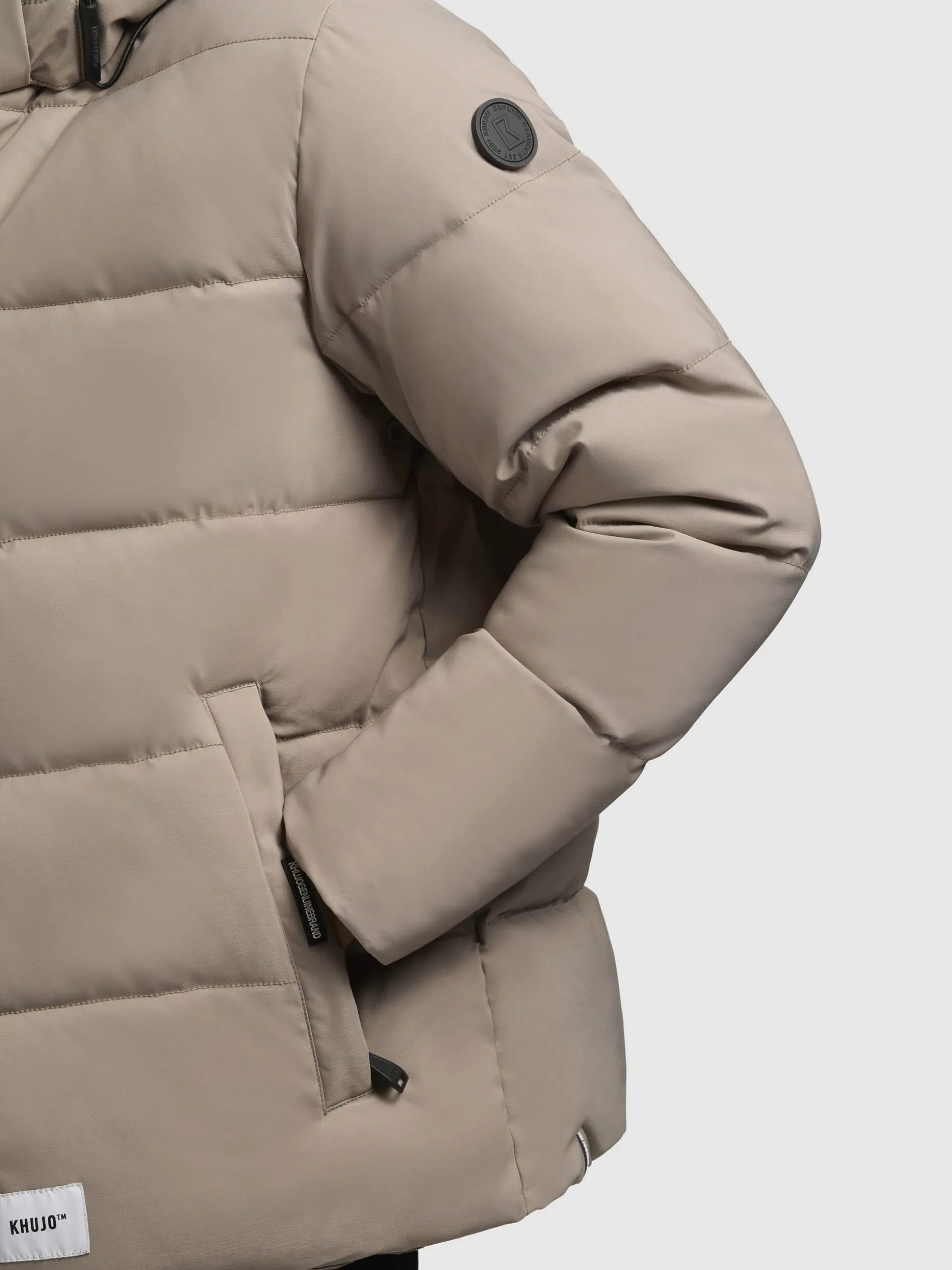 Steppjacke LOGA2 Graubeige